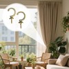 RLMVGBX Tie Back Hooks - Brass Curtain Tiebacks with Expansion