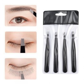 Multi-purpose Beauty Tweezers Fine Point 4-Piece Set Set 3ea