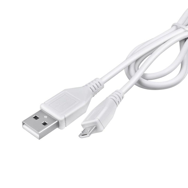Jantoy 3.3ft White Micro USB PC Charging Cable Power Cord