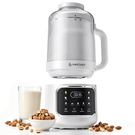 10-in-1 Nut Milk Maker Blender with Detachable Design: 33.8oz Homemade Soy, Almond, Juice, Oat Milks for Plant-Based Milks Soy Milk Maker With Delay Start/Keep Warm/Boil Water/Hot Self-cleaning
