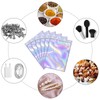 GULIN 100 Pieces Resealable Holographic Mylar Bags for Small Business
