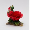 Cosmos Gifts Fine Porcelain Red Rose Flower Figurine, 5-3/4" L