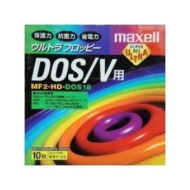 日立makuseru Maxell 3.5 Notebook 2HD High-Density Dos/V for MS – Dos Format 10 Piece MF2-HD. dos18. b10p Japanese