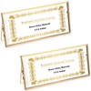 JUXYES 2 Pack Tabletop Business License Frame Brass License Certificate