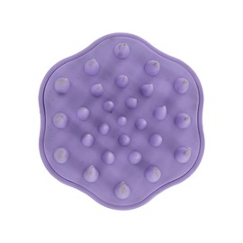 Conair Scalp Care Detangle & Treatment Shampoo Brush, Purple, Soft Silicone Bristles for Gentle Exfoliation & Scalp Massage, Stimulates Hair Growth, Deep Cleansing, 1-Count