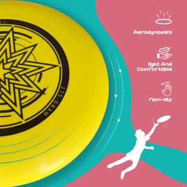 Furypiont Ultimate Flying Disc 175g,Adult Sport Disc Set for Competitive and Pro Players,Flying Disc Set Includes 1 Glow in The Dark Ultimate Disc for Beach Pool Game, Camping and Backyard