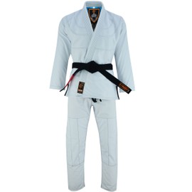 Jaguar Pro Gear – Ready Wolf Inner Sublimated Pro Brazilian Jiu Jitsu BJJ Kimono Gi Uniform Unisex - White Belt Included (White, A-6)