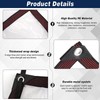 Welacymet Clear 10X10ft Heavy Duty Waterproof PVC Tarp with Grommets