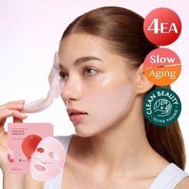 brand Quick-glow elasticity/collagen pack round wrap camellia deep collagen elasticity gel mask 4 sheets (on) / 속광탄력/콜라겐팩 라운드랩 동백 딥 콜라겐 탄력 겔 마스크 4매 (온)