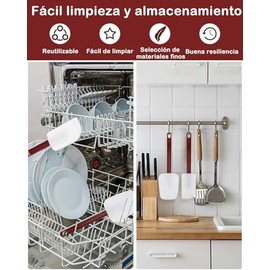 3 Piezas Miserables Espatula Silicon, Espatulas Silicona, Miserables, Miserable, Adecuado Para Mezclar Alimentos, Hacer Pasteles, Etc., Sin Rayar La  