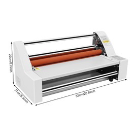 13" Hot Cold Roll Laminator, 700W/110V Laminator Digital Display Single&Dual Sided Laminating Machine 4 Rollers,V350 Hot Cold Roll for Office Home School Business
