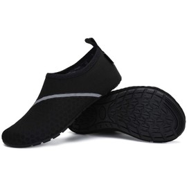 Saguaro Barefoot Water Sports Bathing Shoes for Men and Women Size 3 - 13 - Black - 36/37 EU
