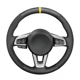 MEWANT Leather Steering Wheel Cover for Mazda MX-5 2015 2016 2017 2018 2019 2020 / Steering Wheel Accessories for Mazda MX-5