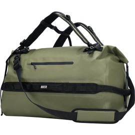 MIER Large Waterproof Duffel Bag Rolltop Dry Backpack Duffle Bags for Kayaking, Rafting, Boating, Swimming, Camping, Travel, Gym, Beach, 60L, Army Green