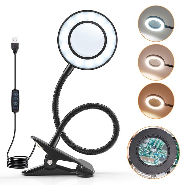 One Fire One Fire 10X Lupe mit Licht, 11W 48