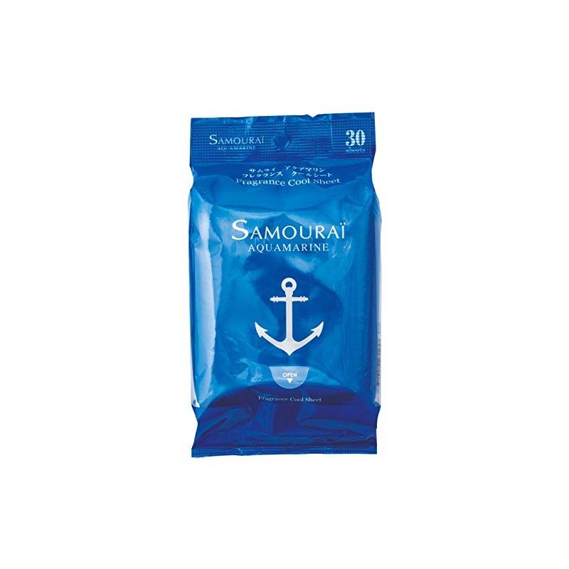 Samurai Aquamarine Fragrance Cool Sheets 30 Sheets (x1)