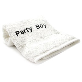 Towels with Attitude Party Boy Embroid Towel
