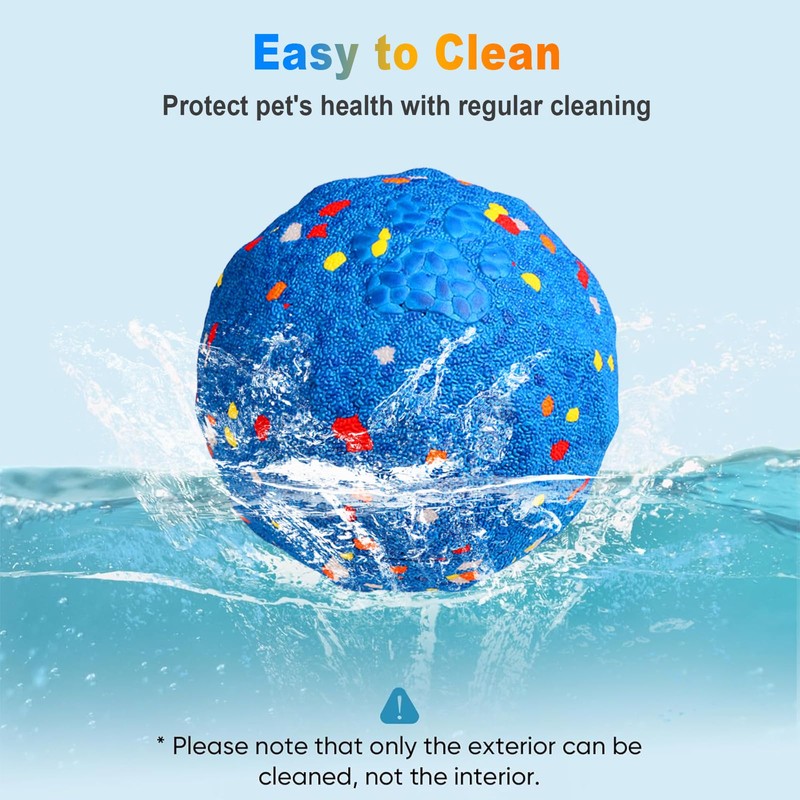 Interactive Dog Toy Ball, Automatic Moving, Bouncing Chew Toy, E-TPU