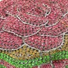 Boutique De FGG Rose Flower Crystal Clutch Women Evening Bags