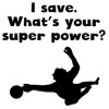 CafePress I Save Super Power Sticker Square Bumper Sticker Car