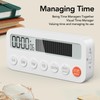 Digital Kitchen Timer, Visual Timers with Large LED Display, Adjustable