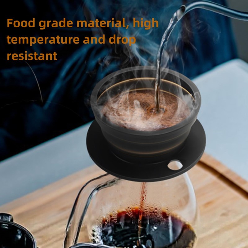 VVGCS 2-Packs Travel Collapsible Paperless Pour Over Coffee Dripper Kit