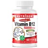 Nutridom Vitamin B12 - High Potency 5,000 mcg Methylcobalamin Supplement