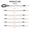 Five Dog Leash,Comfortable Five Dog Leash with Reflective,360 Swivel No