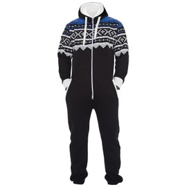 Juicy Trendz Adult Onesie Pajamas for Men are the perfect cozy stock filler, offering warmth and comfort with a fleece hooded one-piece design, ideal for loungewear, sleepwear, or relaxation. Black