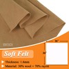 Tan Felt Fabric 36" x 36" (1 Square Yard), Soft