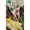 Kitchen Wooden Spoons Mixing Baking Serving Utensils Puppets 12 In