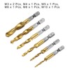 Sourcing Map 7pcs Combination Drill and Tap Bit Set, Metric
