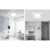 MEOZRI Bathroom Exhaust Fan with LED Light Ceiling Mount Ventilation