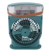 Portable Humidifier Fan with Timer Alarm Function Adjustable 600ml USB
