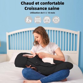 F-Y-YIYI Bunting Bag for Stroller Sleeping Bags Thickened Warm Stroller Blanket Toddler Removable Newborn Baby footmuff Winter Baby Travel Essential