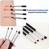 8 PCS Eye Makeup Brushes, Small Makeup Brush Set Mini