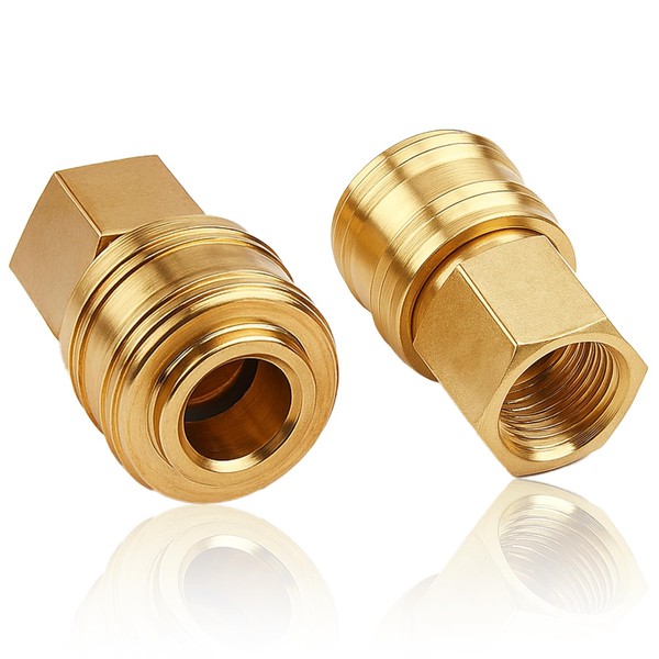 Quick Coupling Compressed Air 2 Pieces, Thread Size G 3/8