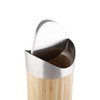 axentia Bonja 116809 Cosmetic Bin Bamboo and Stainless Steel Matt