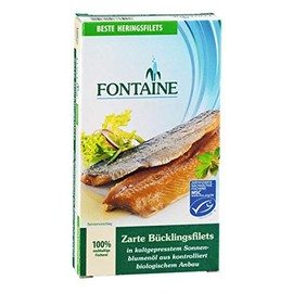 Fontaine - Bückling Fillet in Organic Sunflower Oil - 190 g - Pack of 6