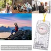 WedDecor Acrylic Navigation Compass Waterproof Scout Compass Orienteering Compass Hiking