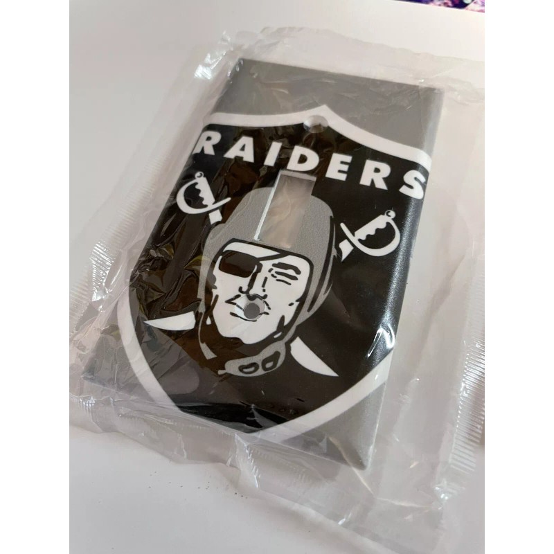 Raiders Light Switch Cover. Come With 2 Screws