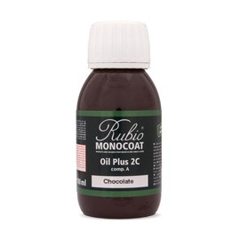 Rubio Monocoat Wood Stain & Finish Sample - Chocolate | Oil Plus Part A | Quick-Dry, Eco-Friendly Linseed Wood Oil for Indoor Use | Ideal for Sampling Oil Plus 2C & Touch Ups | 100 mL