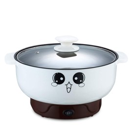 4-in-1 Multifunction Electric Skillet with Lid Nonstick Stainless Steel Small Electric Stockpot Hot Pot Skillet Noodles Rice Cooker Steamed Egg Soup Porridge Fried Cooking 110V (3.6L, Electric Skillet)