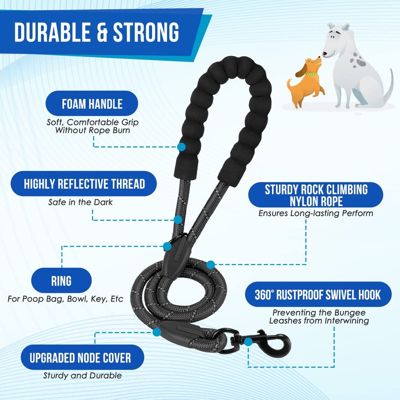 SlowTon Double Leash for Two Dogs - No Tangle Dog