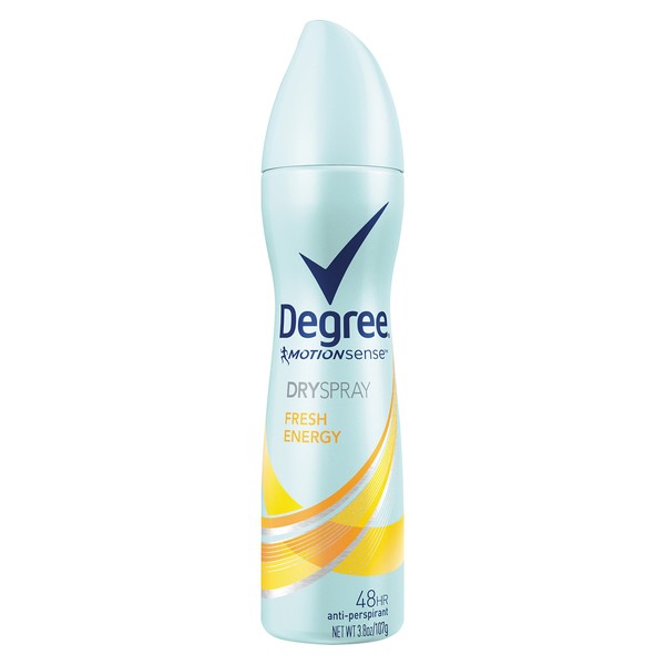 DEGREE Women Antiperspirant Deodorant Dry Spray, Fresh Energy, 3.8 Ounce