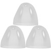 Kichvoe 3pcs Transparent Bottle Caps Replacement Feeding Bottle Lids Leak