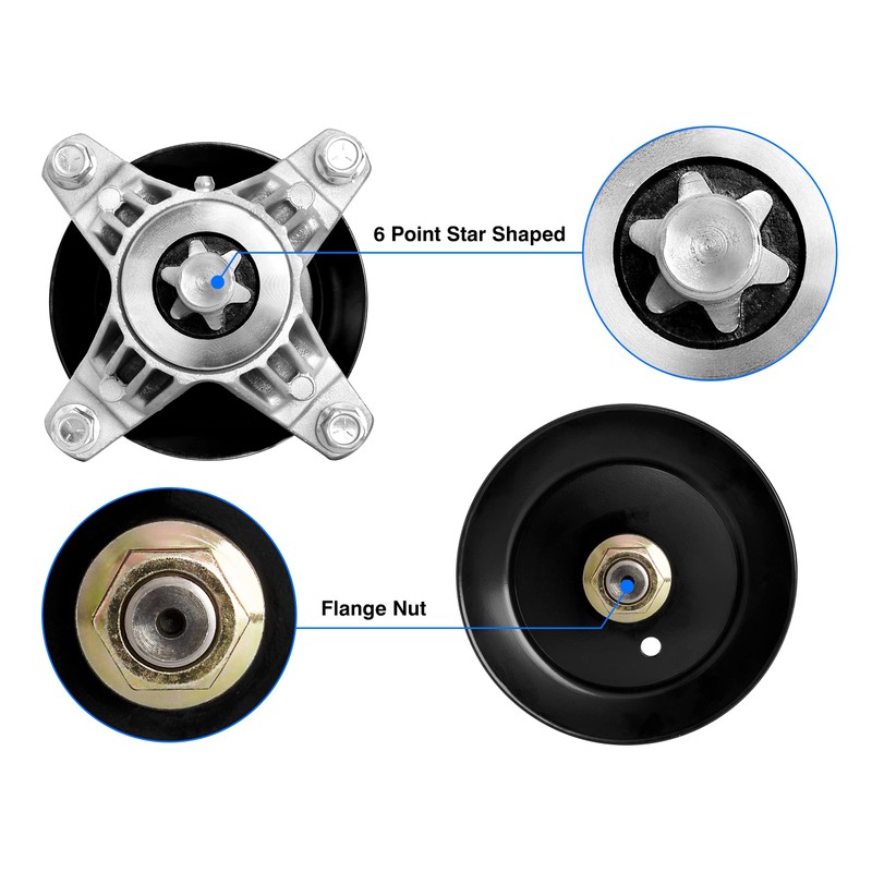 Replacement 918-06980 Spindle Fits for Cub Cad et 50" Deck