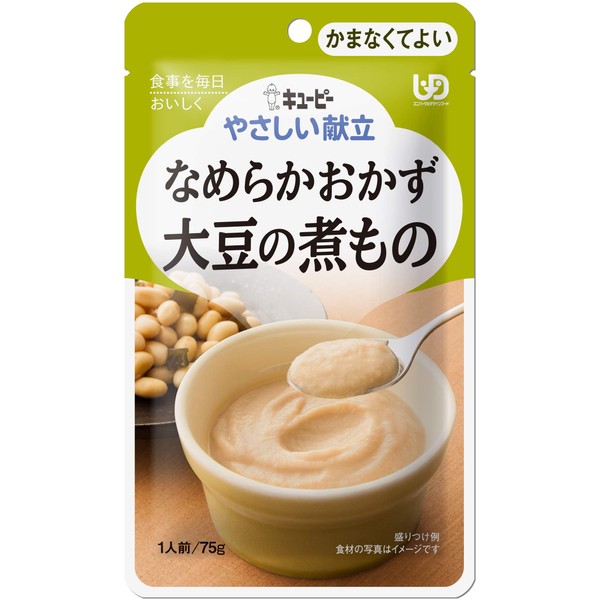 Kewpie Gentle Meal Nagara Okazu, Boiled Soy, 2.6 oz (75 g) x 6 Packs (Classification 4: Kumaitei)