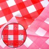 Jomnvo Disposable Tablecloth Christmas Table Cover Disposable Christmas Plastic Tablecloth