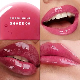 SAM SUGAR Tinted Lip Balm Hydrating SPF 50+ Sunscreen Lip Gloss Long lasting Moisturizing Lip Balm Dewy Shine Finish Honey Melting Lip （06#）